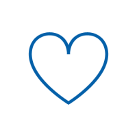 Icon representing a heart.
